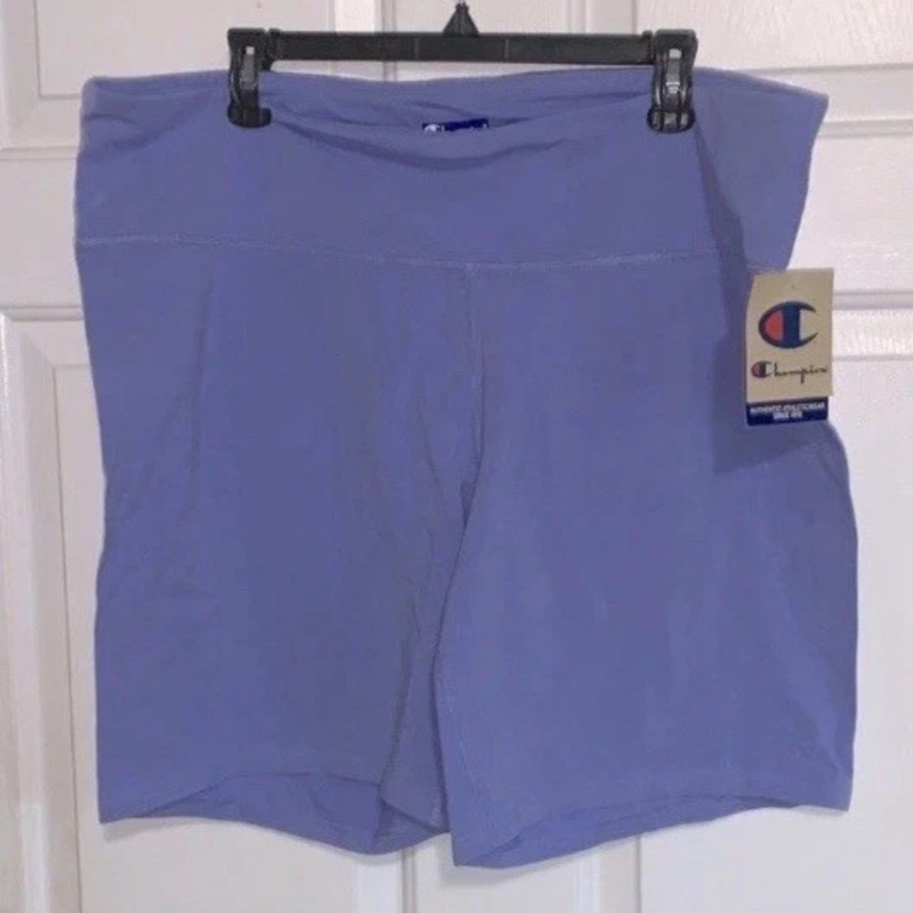🇺🇸 CHAMPION Purple Bike Shorts Stretch NWT 3X
